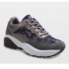 Chaussures de sport à la mode grises, camo LT013 1 Chaussures de sport à la mode grises, camo LT013 1