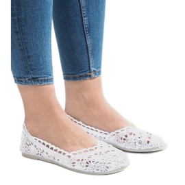 Baskets blanches en dentelle JX59P 2
