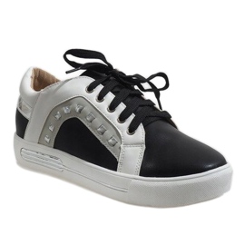 Baskets compensées noires pour femmes BH-115 le noir 1