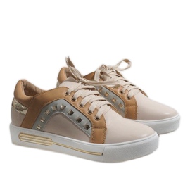 Baskets compensées marron pour femmes BH-115 brun 3