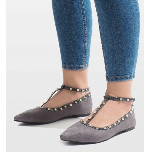 Ballerines grises 127-13 1