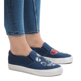 Baskets slip-on bleu marine NB102P 3