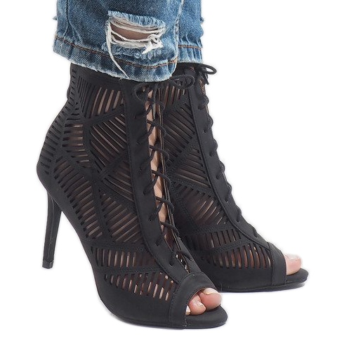 Bottines noires 1610-225 le noir 2