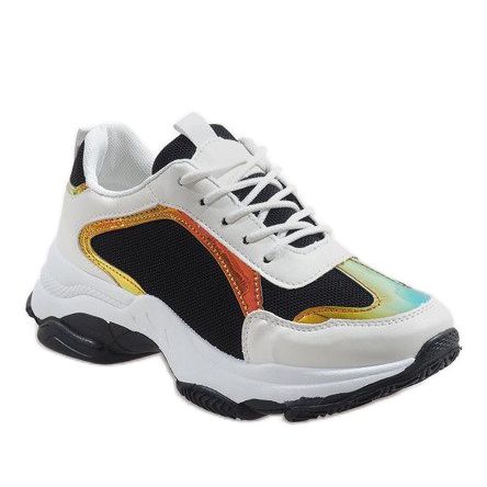 Chaussures de sport à la mode noires 2018-6 blanc 1