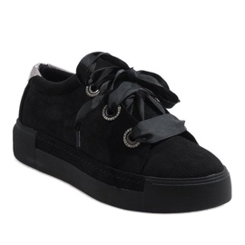 Baskets noires à lacets 1507 le noir 1