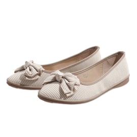 Ballerines beiges à nœud SK40 2