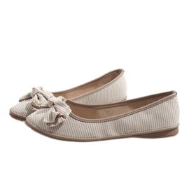 Ballerines beiges à nœud SK40 3