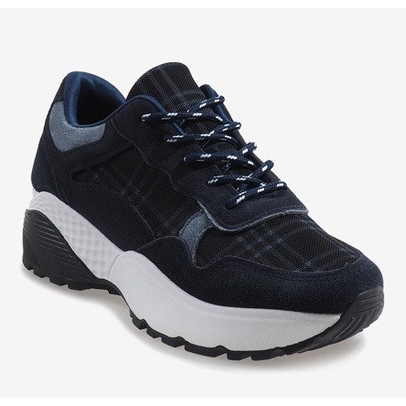 Chaussures de sport à la mode bleu marine 61012 1