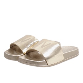 Chaussons dorés Love 812A d'or 1