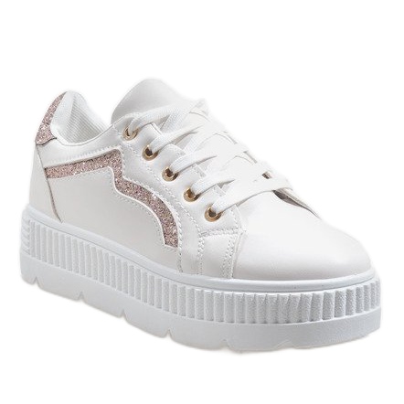 Baskets blanches sur la plateforme BM1980 1