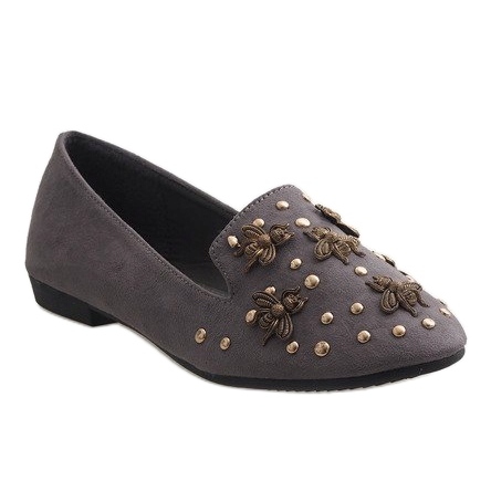 Mocassins ballerines gris 6979-P 1