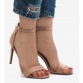 Sandales en daim rose SY-31P 4