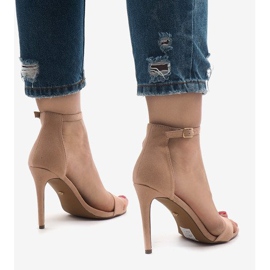 Sandales en daim rose SY-31P 5