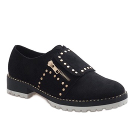 Chaussures à enfiler noires avec crampons U-6249 le noir 1