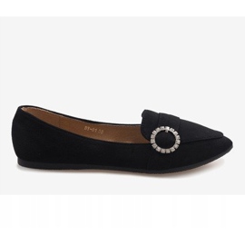 Mocassins ballerines noirs DY-01 2