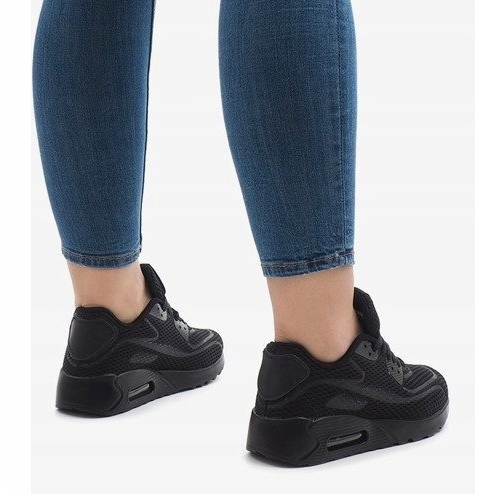 Chaussures de sport noires Z2014-7 le noir 1