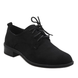 Chaussures de jazz noires, chaussures en daim C-7183 le noir 1
