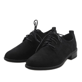Chaussures de jazz noires, chaussures en daim C-7183 le noir 2