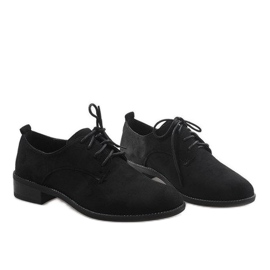 Chaussures de jazz noires, chaussures en daim C-7183 le noir 4