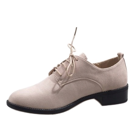 Chaussures de jazz beiges, chaussures en daim C-7183 1