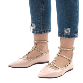 Ballerines laquées roses 127-12 1 Ballerines laquées roses 127-12 1