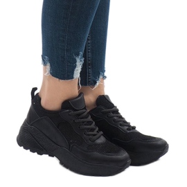 BY-080 chaussures de sport noires 1