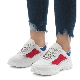 Chaussures de sport à la mode multicolores YM-31 blanche 1 Chaussures de sport à la mode multicolores YM-31 blanche 1