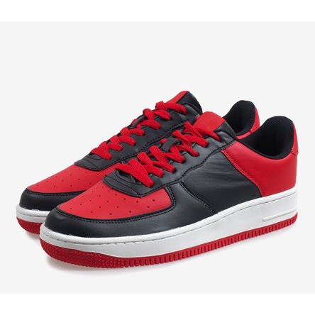 Chaussures de sport Air Force noires rouge multicolore 2