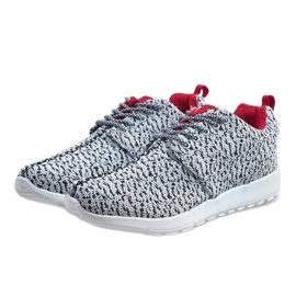 Chaussures de sport LD19-7 blanches le noir 2