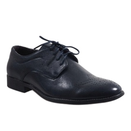 Chaussures élégantes bleu marine D181502B 1