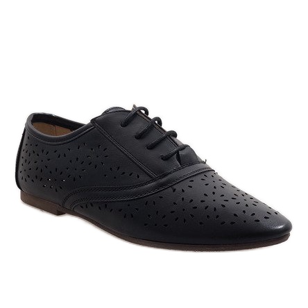 Chaussures de jazz ajourées noires Oxford 3 le noir 1