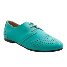 Chaussures de jazz ajourées vert oxford 1 1