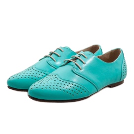 Chaussures de jazz ajourées vert oxford 1 3