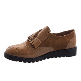 Chaussures de jazz camel chaussures en daim TL-63 brun 2