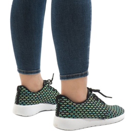 Chaussures de sport noires 619 le noir multicolore 1