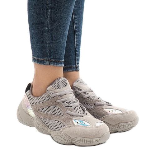 Chaussures de sport grises MS522-26 1