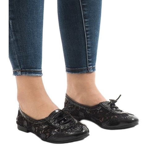 Baskets noires à lacets HC236 le noir 1