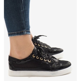 Baskets noires ajourées 521 le noir 2