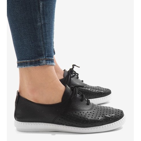 Baskets noires ajourées HR61116 1