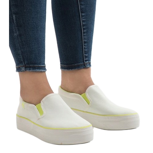 Baskets blanches plateforme GF-41 1