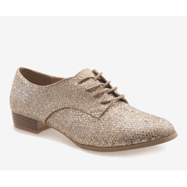 Chaussures à lacets dorées G086 d'or 1 Chaussures à lacets dorées G086 d'or 1