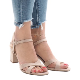 PA1 Sandales à talons beiges FH39002 2