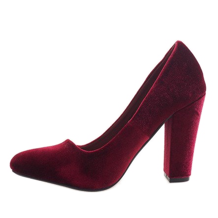 Escarpins en velours rouge sur le pilier 91603-1 multicolore 2 Escarpins en velours rouge sur le pilier 91603-1 multicolore 2