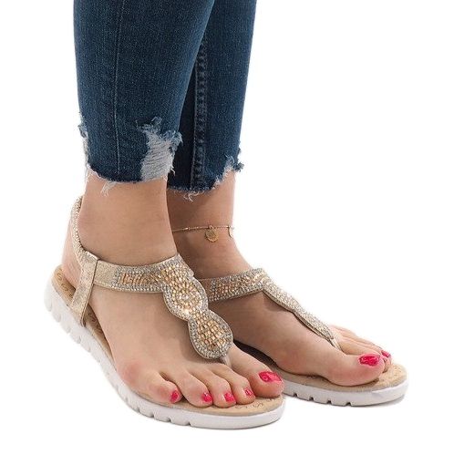 Sandales ornées d'or S11 1