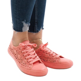 Baskets en dentelle rose RL-673 1
