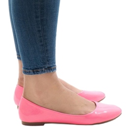 Ballerines vernis roses classiques L809 2