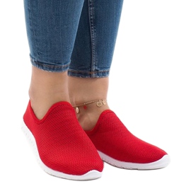 Chaussures de sport rouges 909-17 2