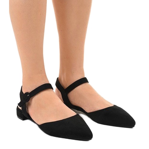 Sandales ballerines 77-100 noires 1
