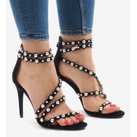 Sandales cloutées noires 8297-Y le noir 1