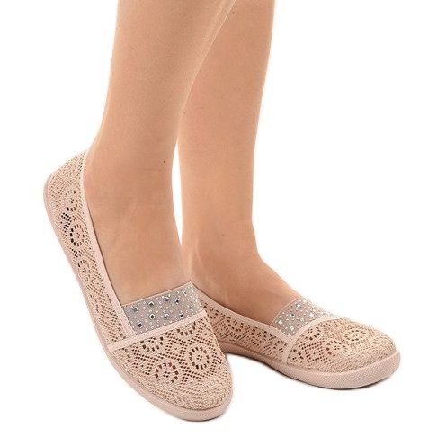 Baskets en dentelle rose 1148-Y 2 Baskets en dentelle rose 1148-Y 2